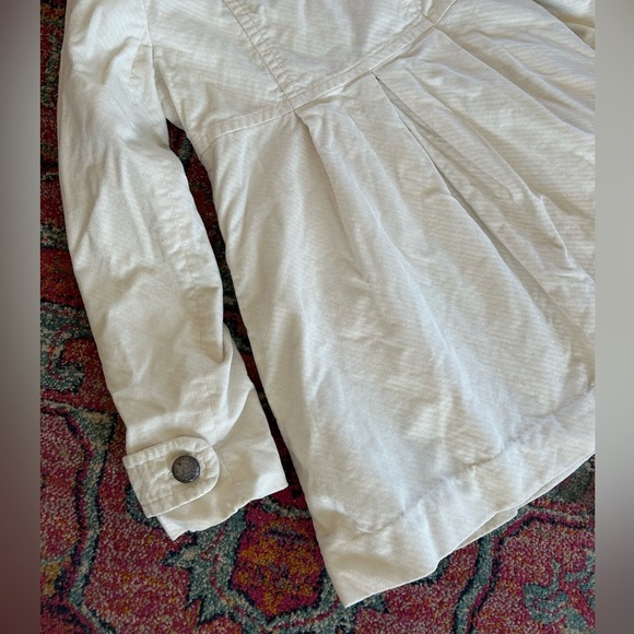 Elevenses for Anthropologie | Women’s winter white brushed cotton coat, size 6 - Picture 2 of 10